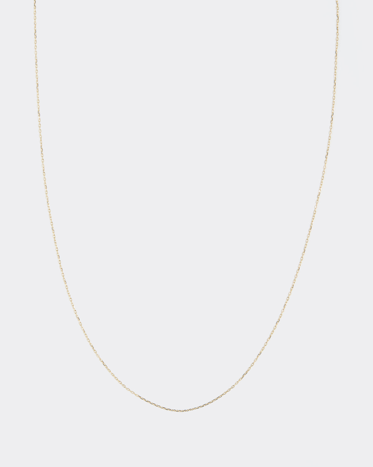 Solid Gold Charm Chain Necklace