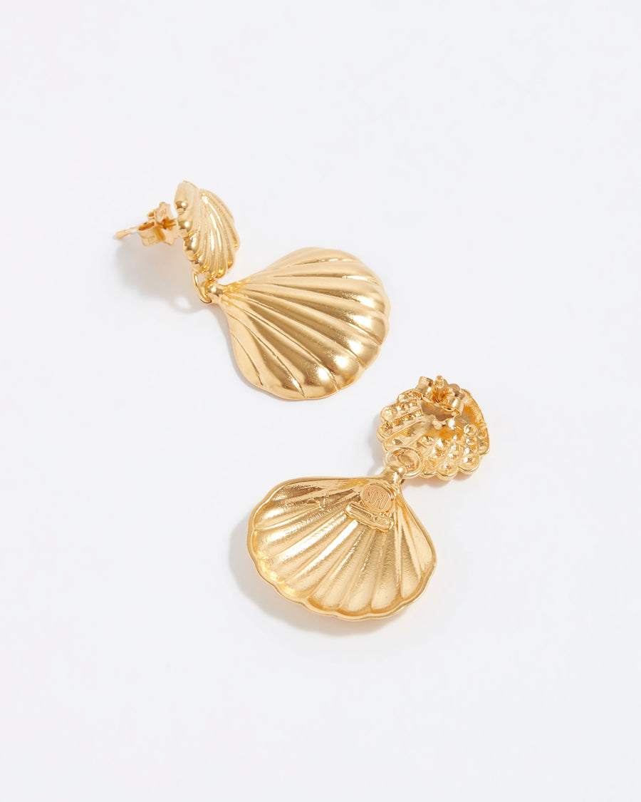 Ariel Shell- Gold with Black